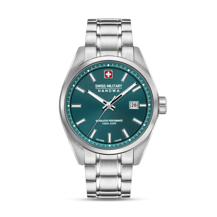 Swiss Military Pioneer Silver Green Watch SMWGH0004104