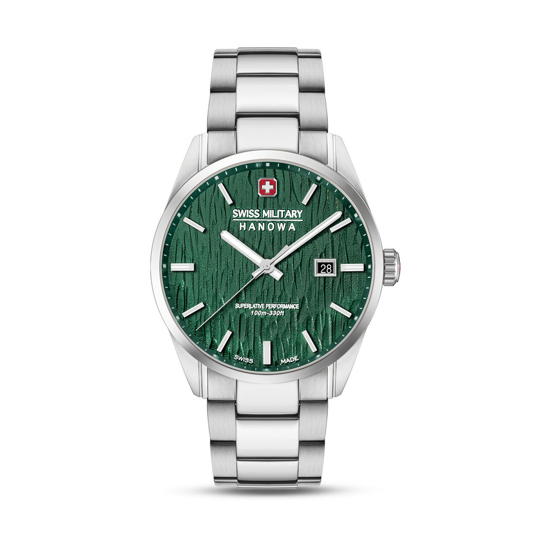 Swiss Military Silver Fir Silver Black Watch SMWGH0006101