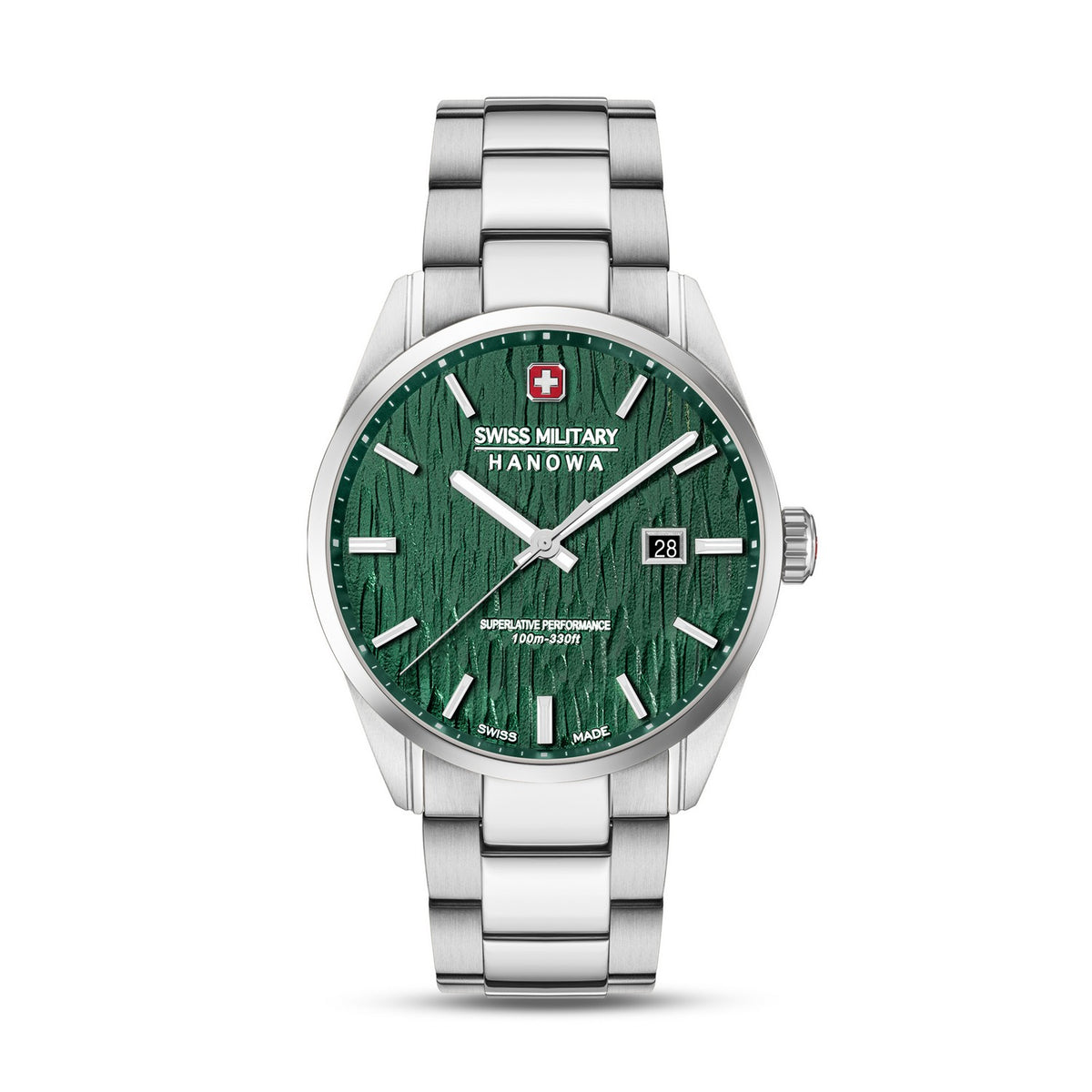 Swiss Military Silver Fir Silver Black Watch SMWGH0006101
