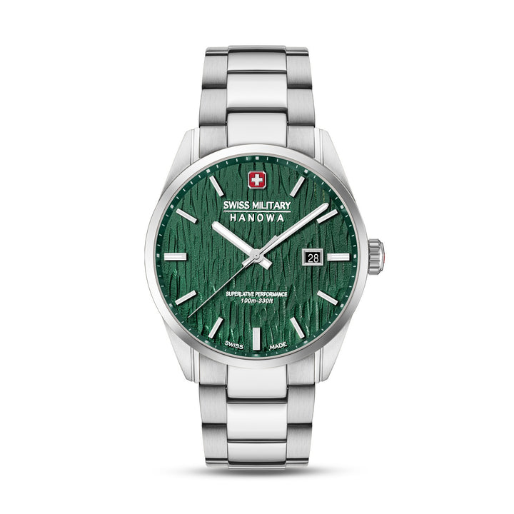 Swiss Military Silver Fir Silver Black Watch SMWGH0006101