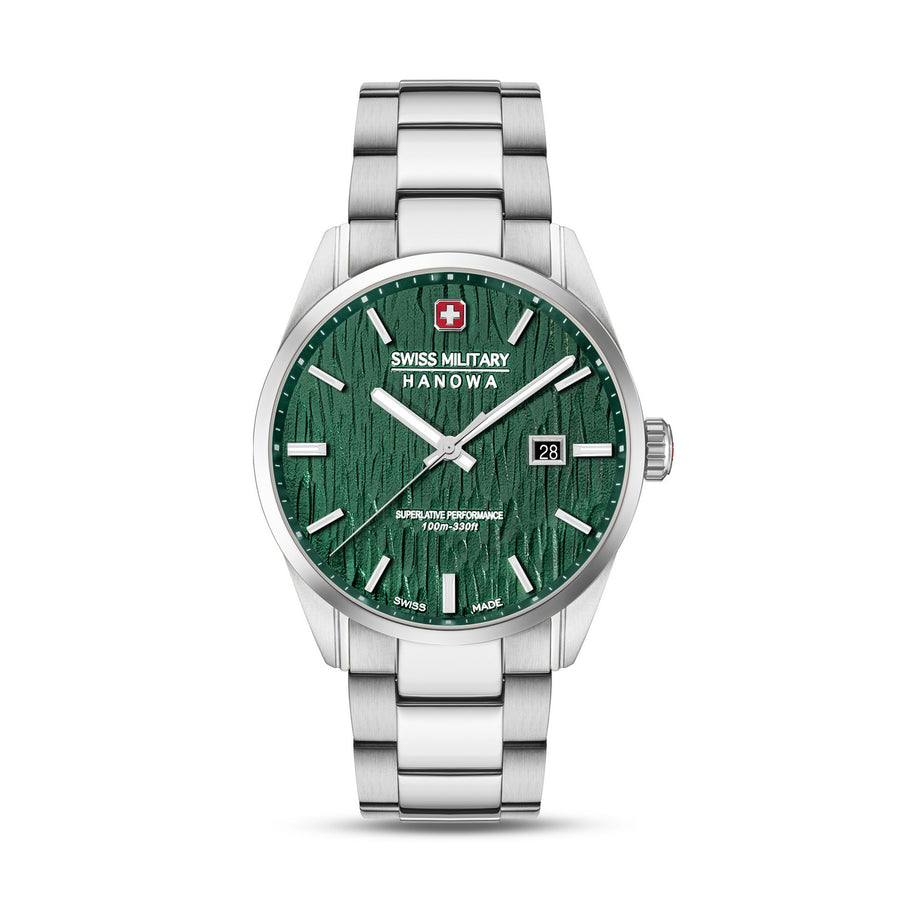 Swiss Military Silver Fir Silver Black Watch SMWGH0006101