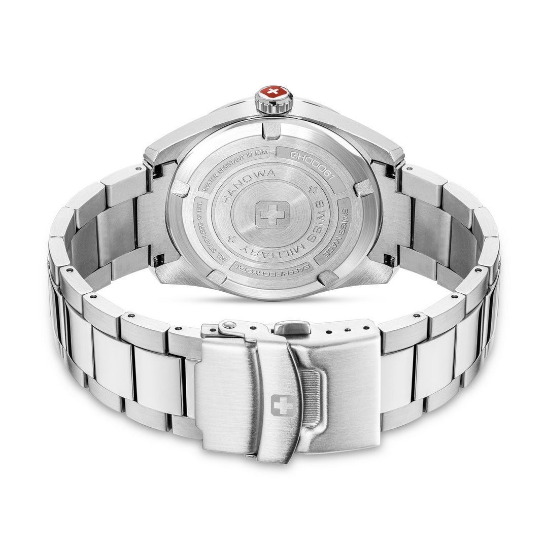 Swiss Military Silver Fir Silver Black Watch SMWGH0006101
