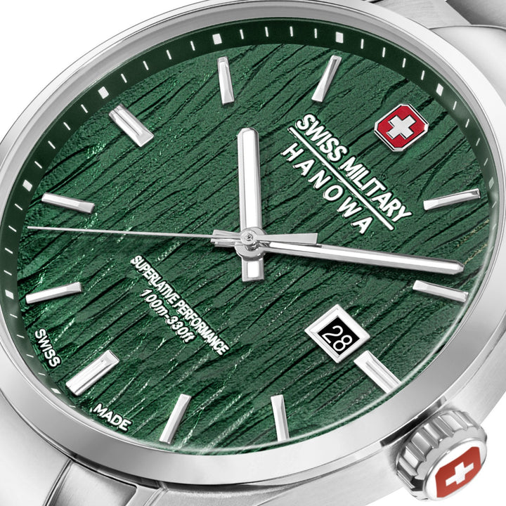 Swiss Military Silver Fir Silver Black Watch SMWGH0006101