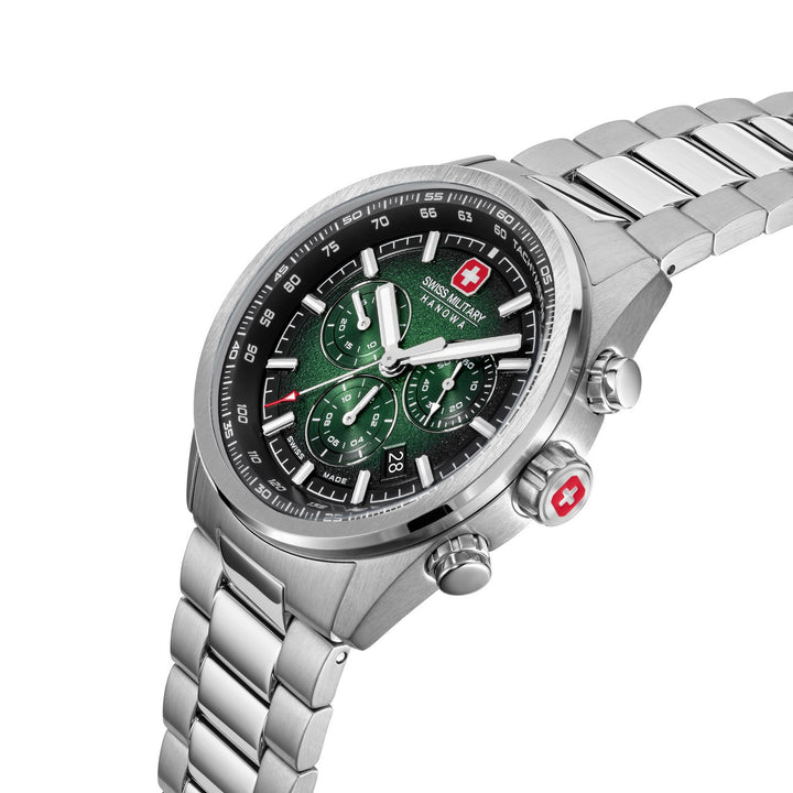 Swiss Military Hanowa Navalus Pro Chrono 43 mm Green & Black Watch SMWGI0004206