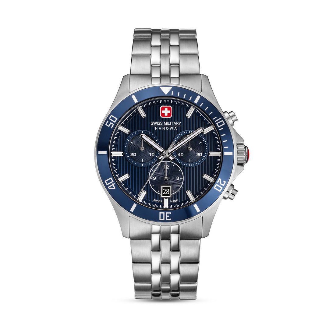 Swiss Military Hanowa Flagship Heritage Chrono 42 mm Blue Watch SMWGI0007603