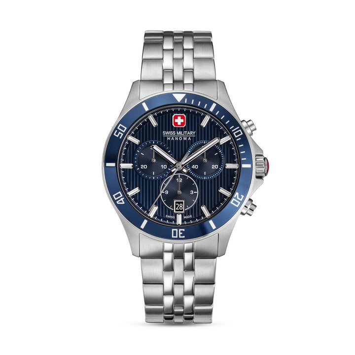 Swiss Military Hanowa Flagship Heritage Chrono 42 mm Blue Watch SMWGI0007603