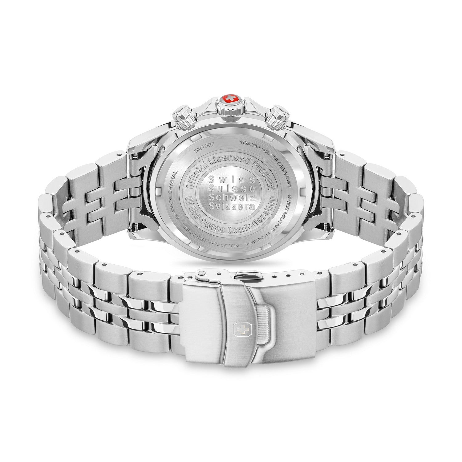 Swiss Military Flagship X Chrono Silver Black Watch SMWGI2100701