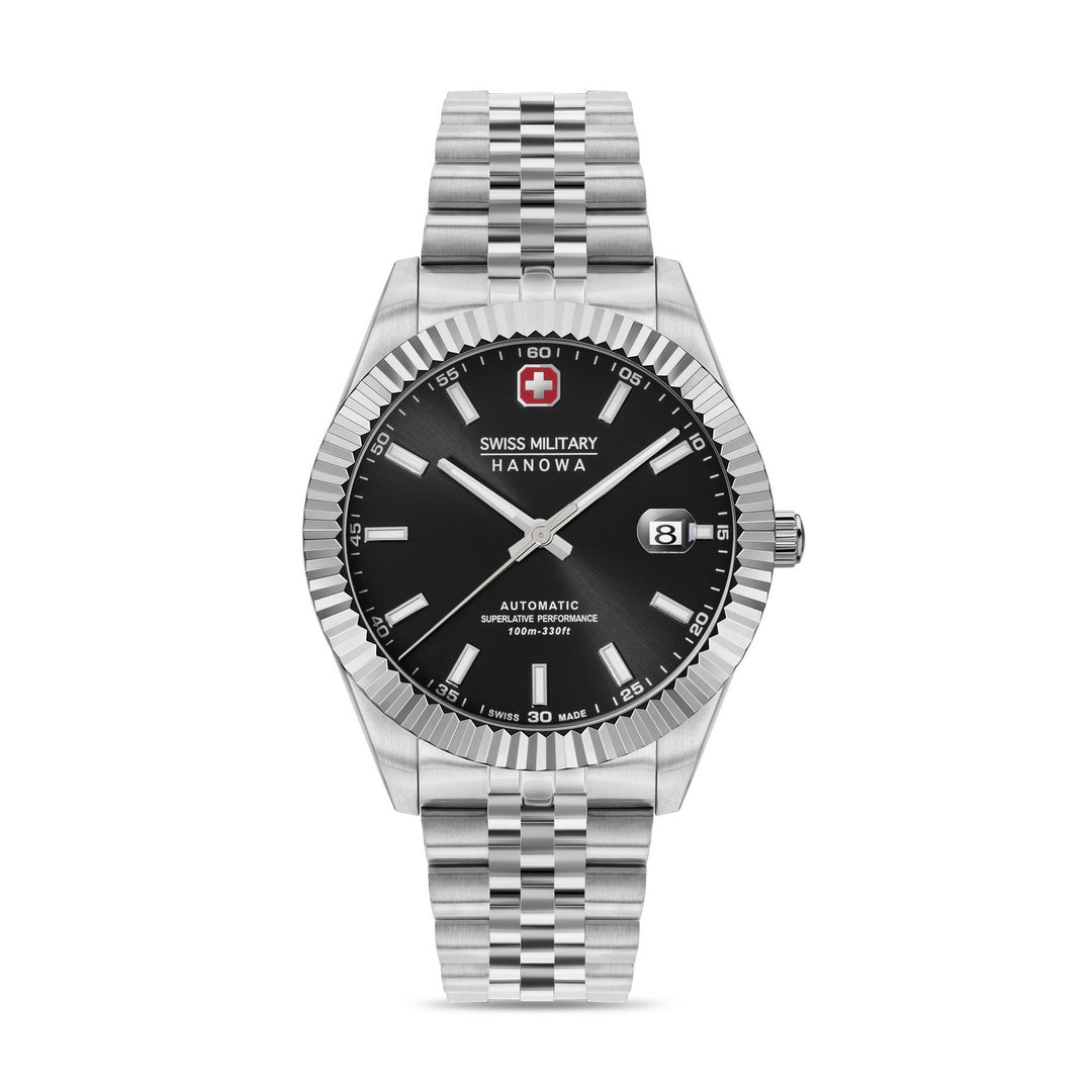 Swiss Military Diligenter Silver Black Watch SMWGL0002101
