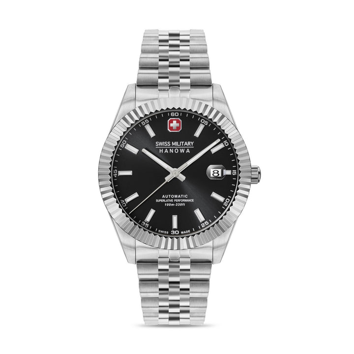 Swiss Military Diligenter Silver Black Watch SMWGL0002101