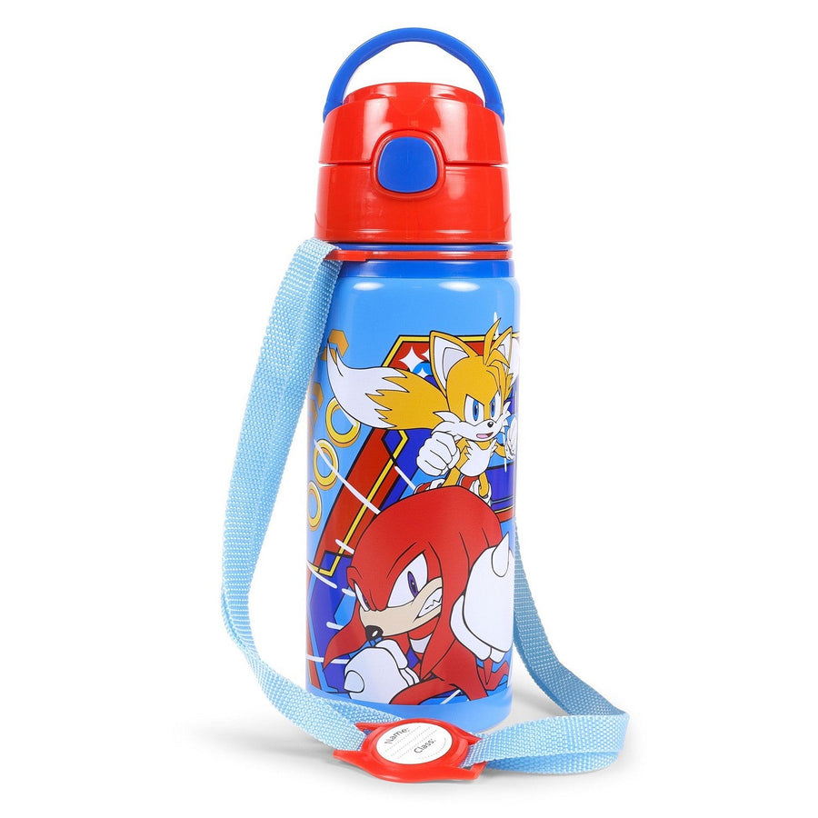 Kids Film And Cartoon Sonic Aluminum Leak Proof Water Bottle 600Ml SN7142MC
