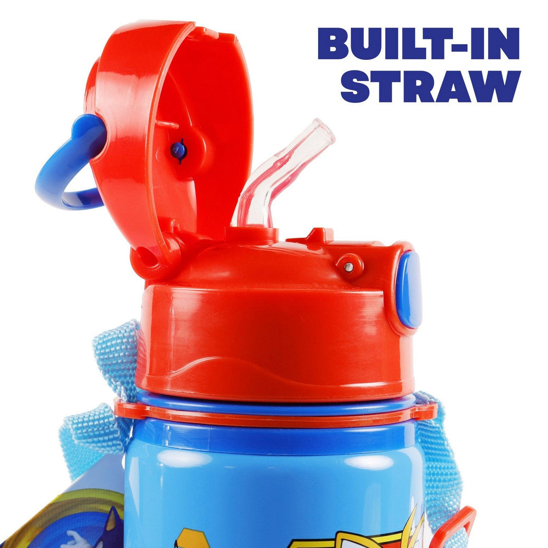 Kids Film And Cartoon Sonic Aluminum Leak Proof Water Bottle 600Ml SN7142MC