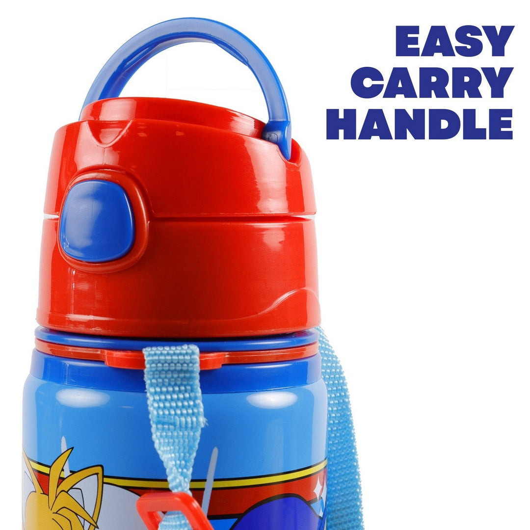 Kids Film And Cartoon Sonic Aluminum Leak Proof Water Bottle 600Ml SN7142MC