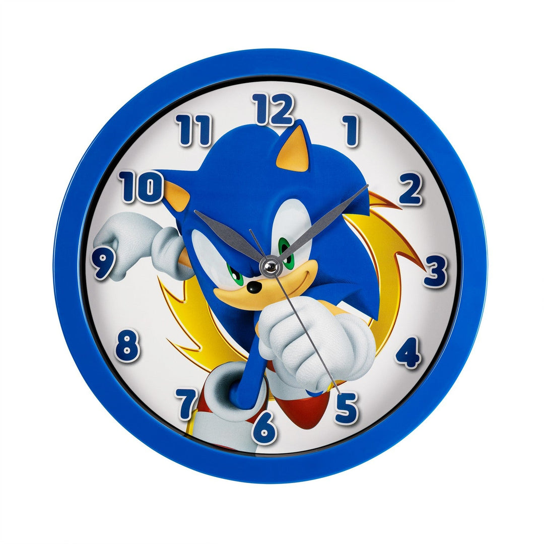 Kids Film And Cartoon Sega Sonic The Hedgehog Wall Clock Blue SNC3002