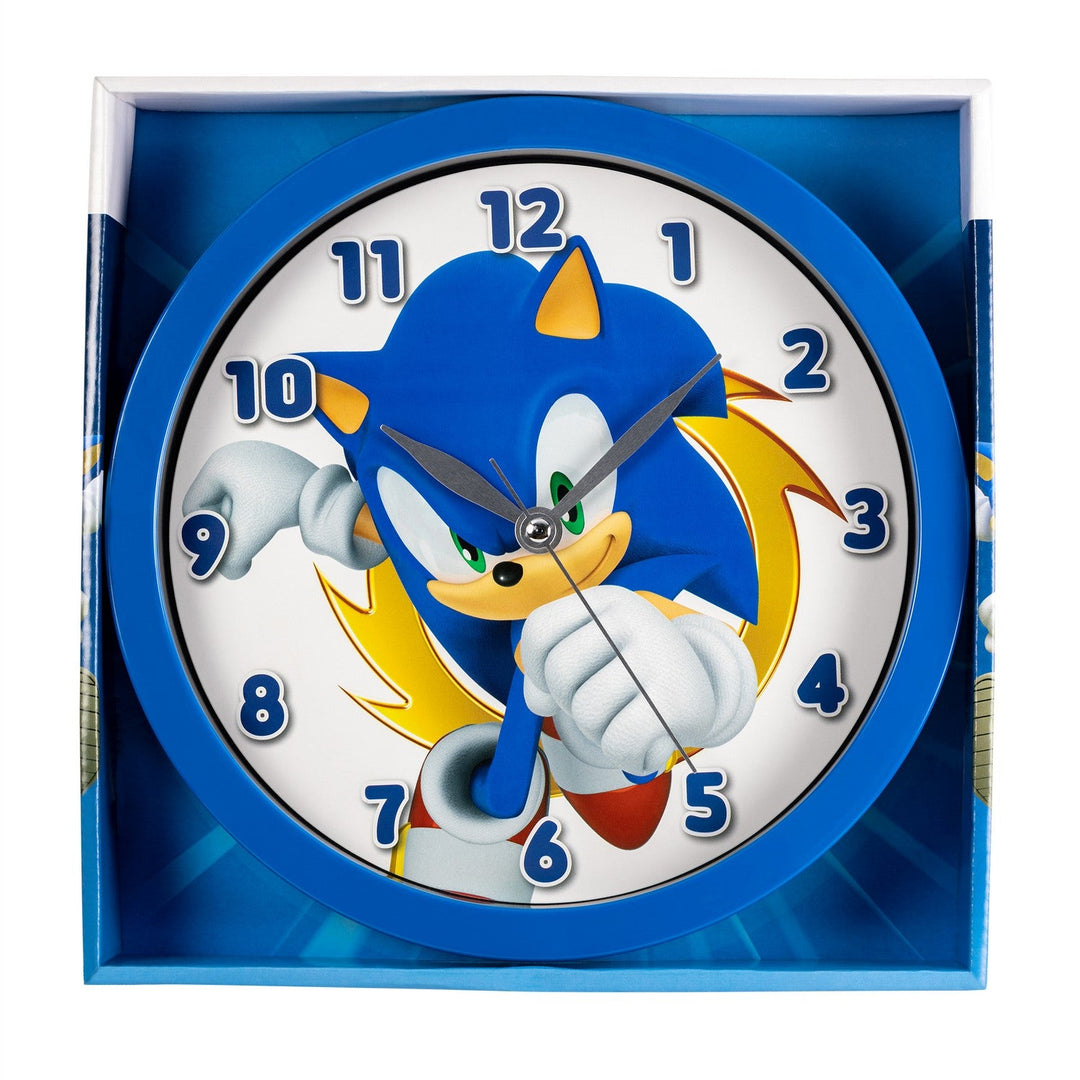 Kids Film And Cartoon Sega Sonic The Hedgehog Wall Clock Blue SNC3002