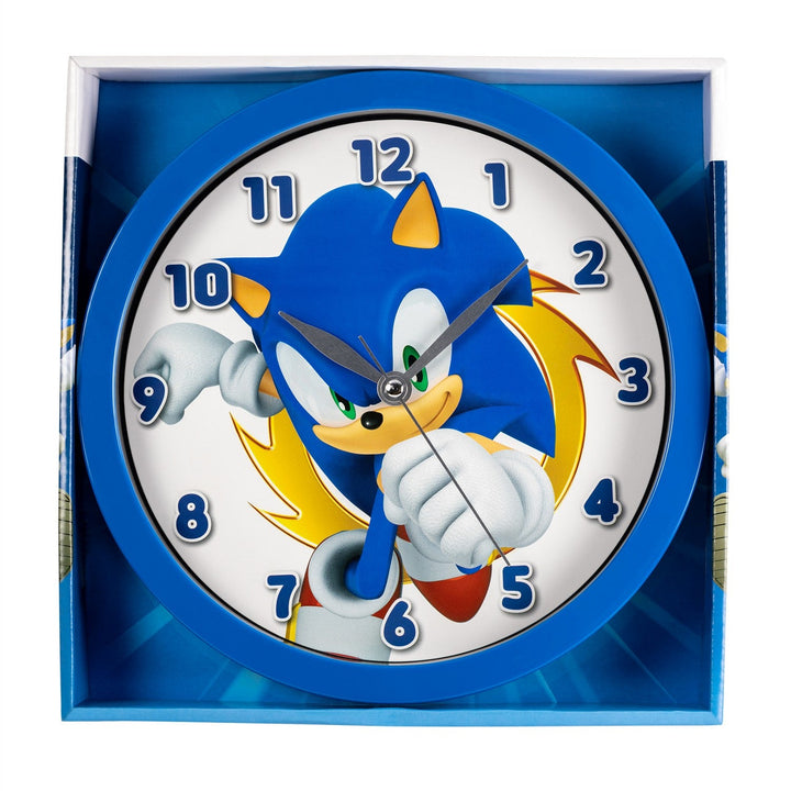 Kids Film And Cartoon Sega Sonic The Hedgehog Wall Clock Blue SNC3002
