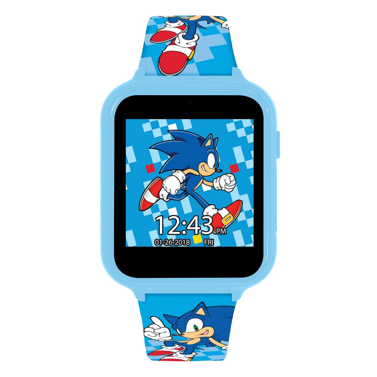 Kids Film And Cartoon Sonic The Hedgehog Printed Strap Interactive Turquoise Watch SNC4055ARG