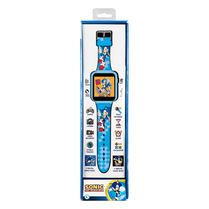 Kids Film And Cartoon Sonic The Hedgehog Printed Strap Interactive Turquoise Watch SNC4055ARG