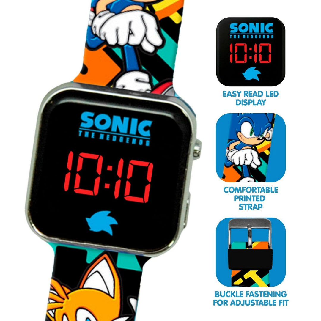 Kids Film And Cartoon Sonic Led Watch SNC4228M
