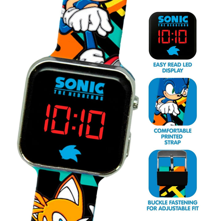 Kids Film And Cartoon Sonic Led Watch SNC4228M