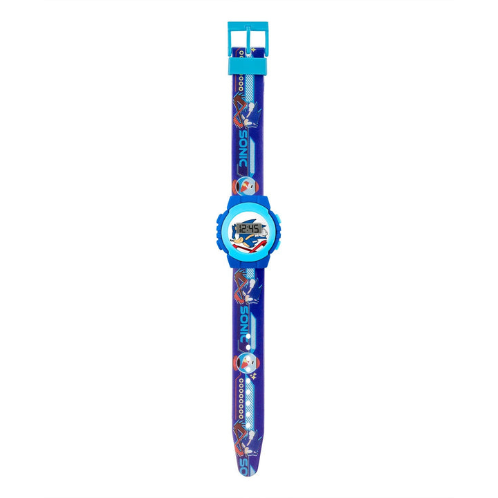 Kids Film And Cartoon Sonic The Hedgehog Printed Digital Blue Watch SNC4316