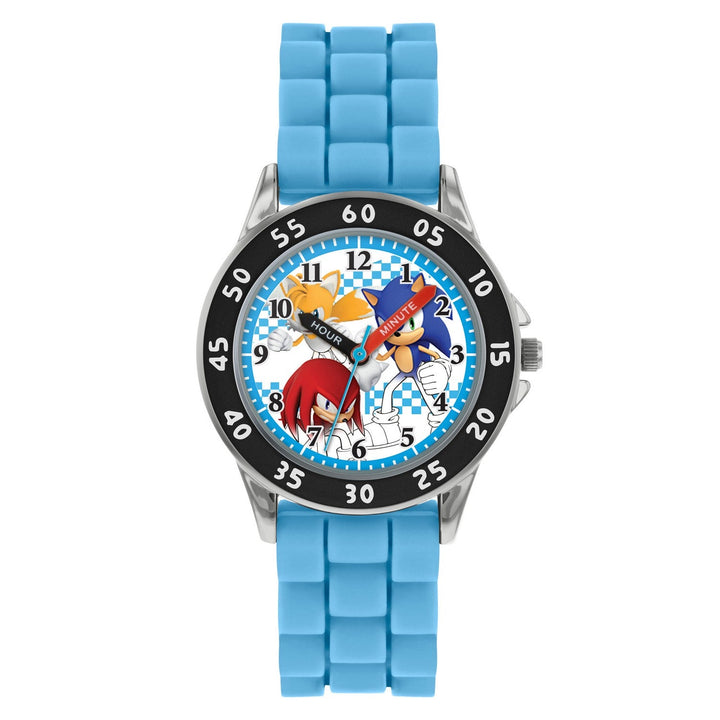 Kids Film And Cartoon Sonic The Hedgehog Time Teacher Turquoise Watch SNC9038