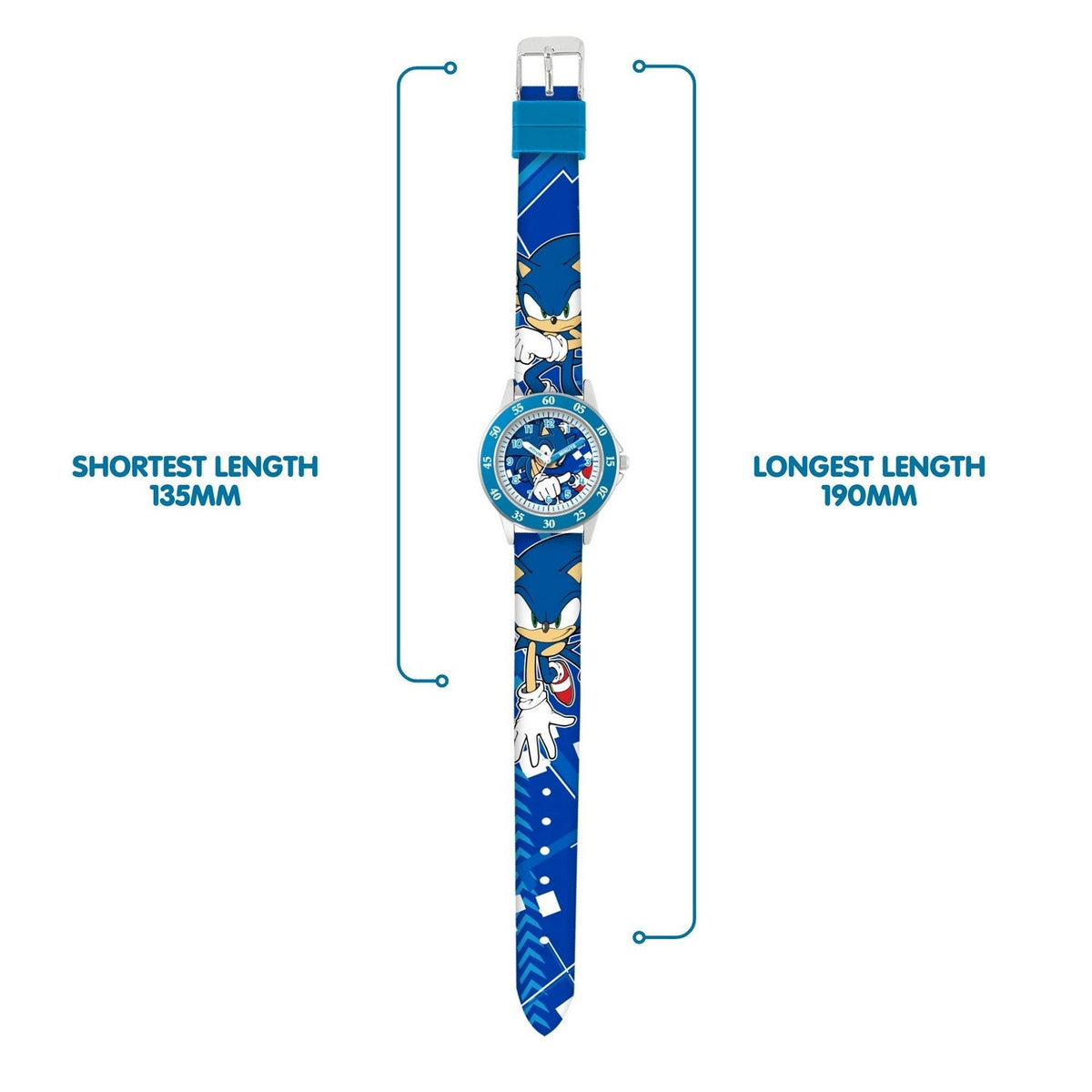 Kids Film And Cartoon Sonic Time Teacher Turquoise Watch SNC9057M