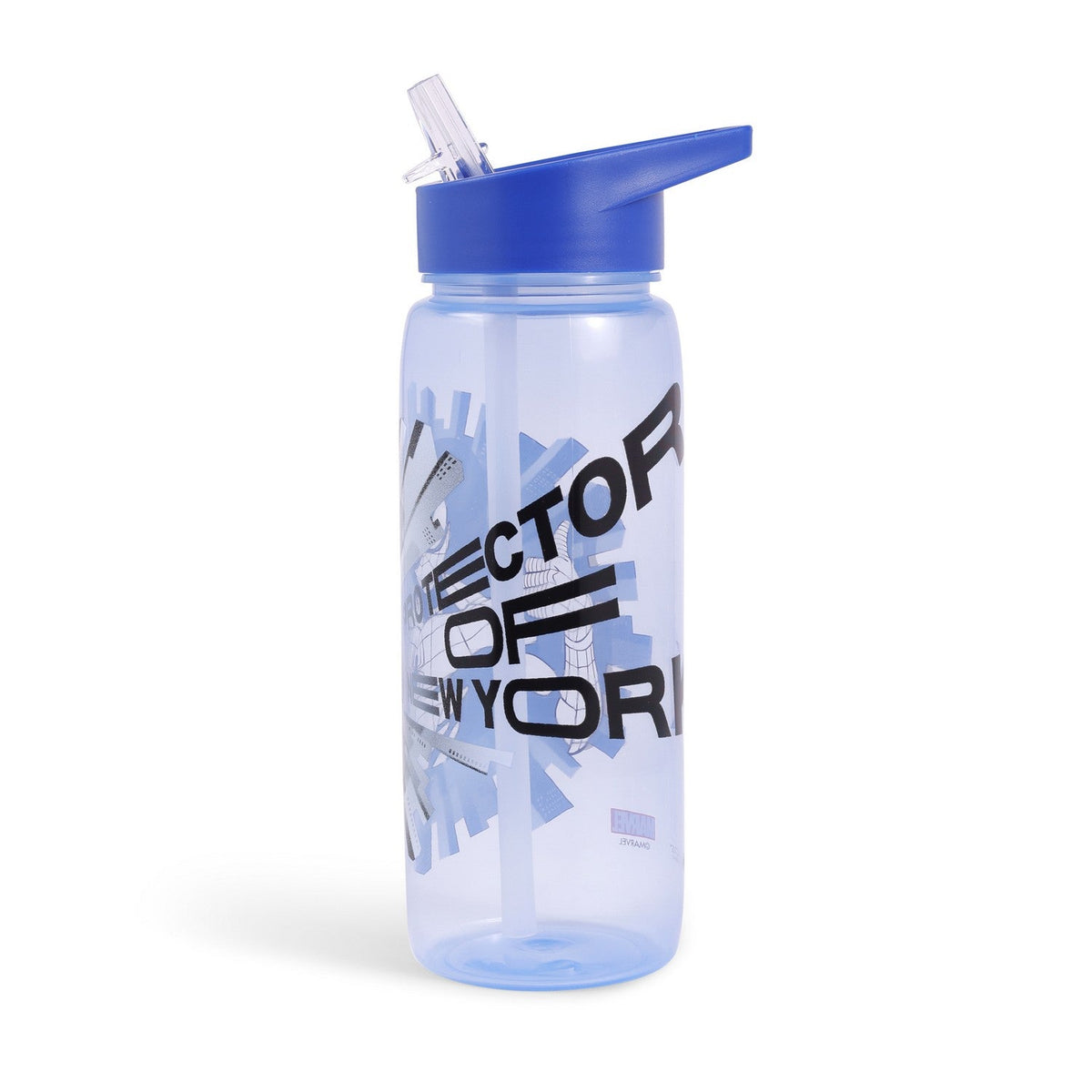 Marvel Spiderman Leak Proof Water Bottle With Straw - 843365 Blue SP00100