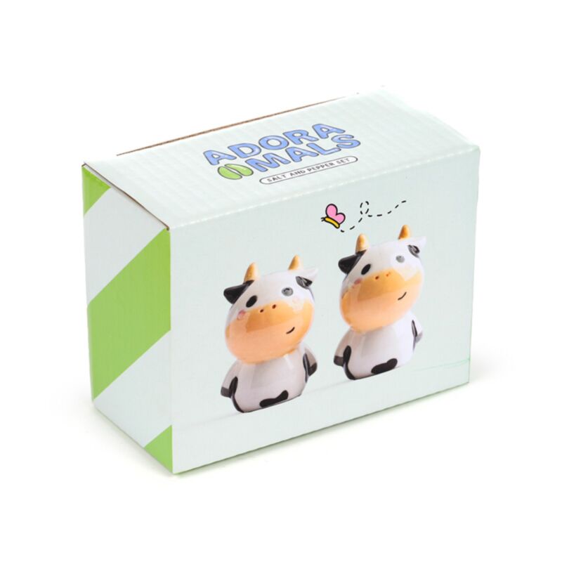 Black and White Cow Ceramic Salt & Pepper Set SP121