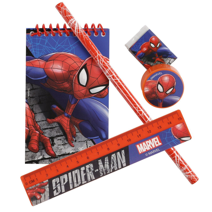 Marvel 5Pcs Set Spiderman Pink Stationery SP50017