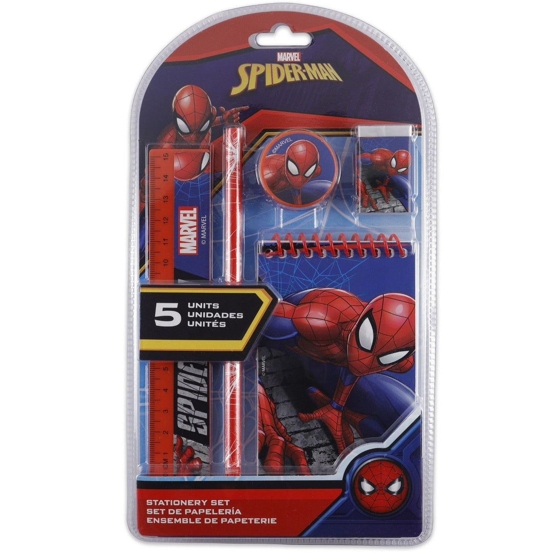 Marvel 5Pcs Set Spiderman Pink Stationery SP50017