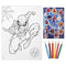 Marvel 15 Pcs Colouring Set With , Crayons And Stickers Spiderman Notebook SP50019