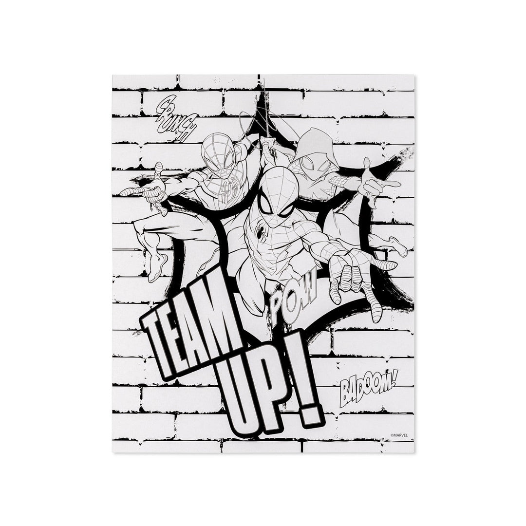 Marvel 12 Pcs Colour By Numbers Activity Spiderman Set SP50043