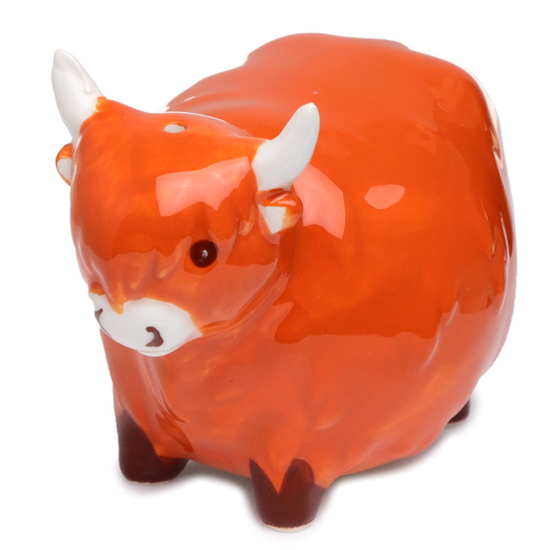 Highland Coo Cow Ceramic Salt & Pepper Set SP91