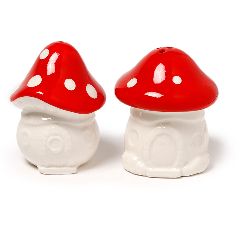 Fairy Toadstool House Ceramic Salt & Pepper Set SP95