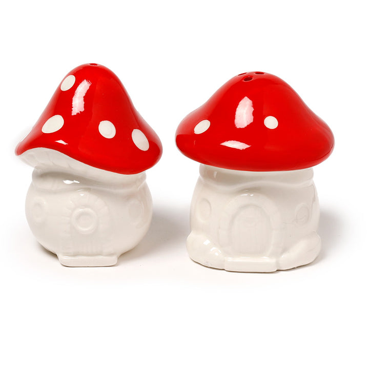 Fairy Toadstool House Ceramic Salt & Pepper Set SP95