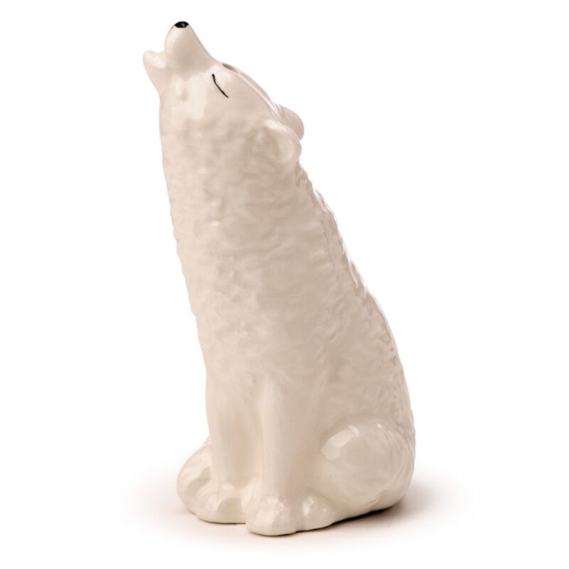 White Wolf Ceramic Salt & Pepper Set SP98
