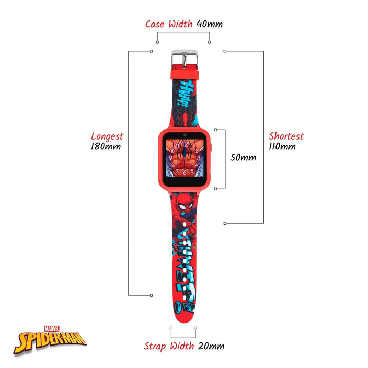 Marvel Spiderman Printed Strap Interactive Red Watch SPD4588ARG