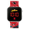 Marvel Spider-Man Printed Strap Led Red Watch SPD4719ARG