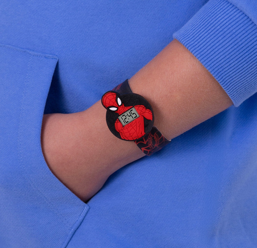 Marvel Spiderman Slap Band Red Watch SPD7020ARG