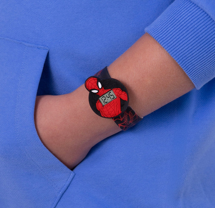 Marvel Spiderman Slap Band Red Watch SPD7020ARG
