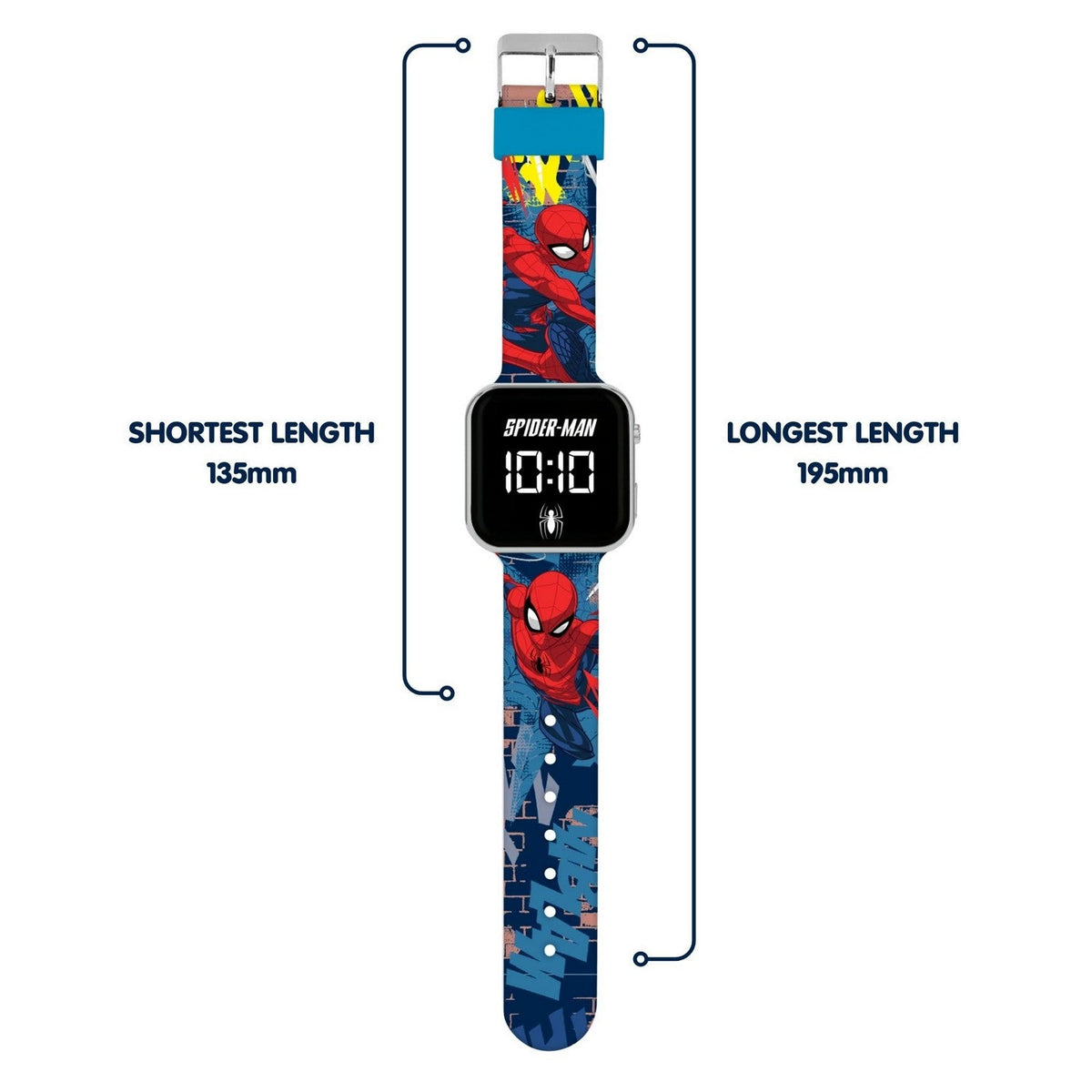 Marvel Spiderman Printed Led Watch SPD7101