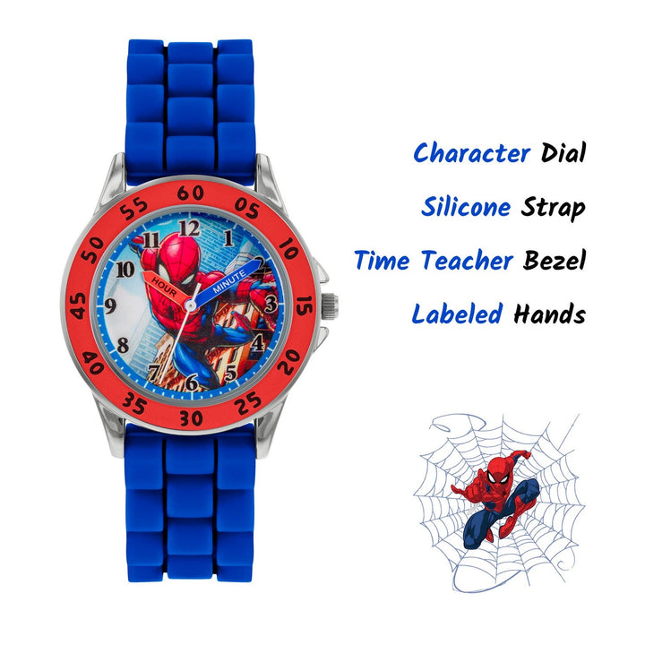 Marvel Spider-Man Blue Time Teacher Watch SPD9048