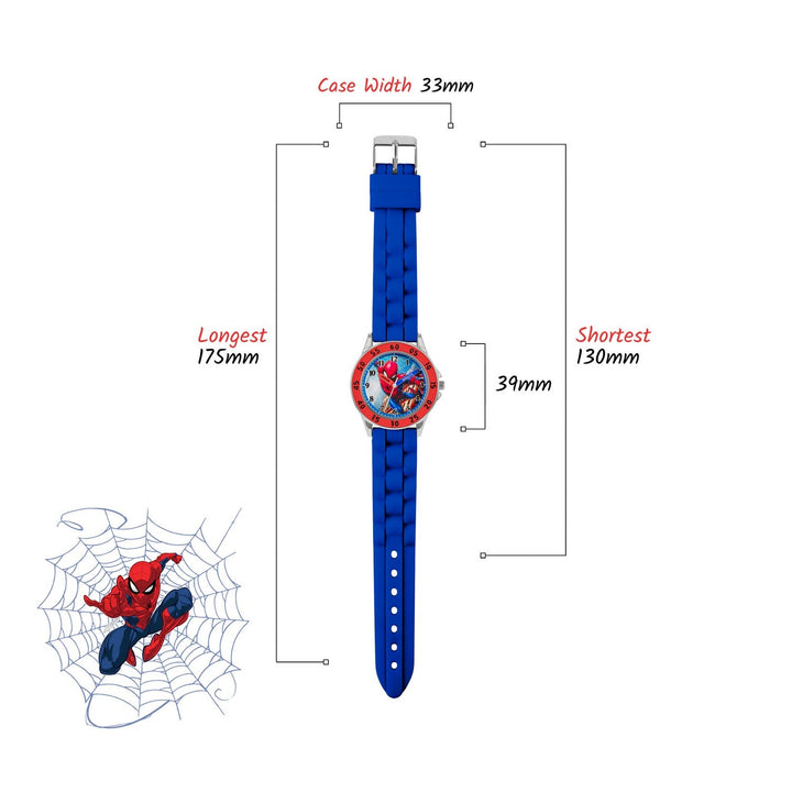 Marvel Spider-Man Blue Time Teacher Watch SPD9048
