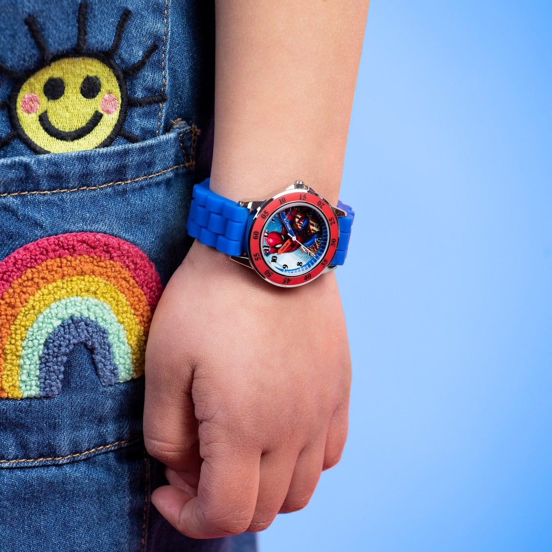 Marvel Spider-Man Blue Time Teacher Watch SPD9048