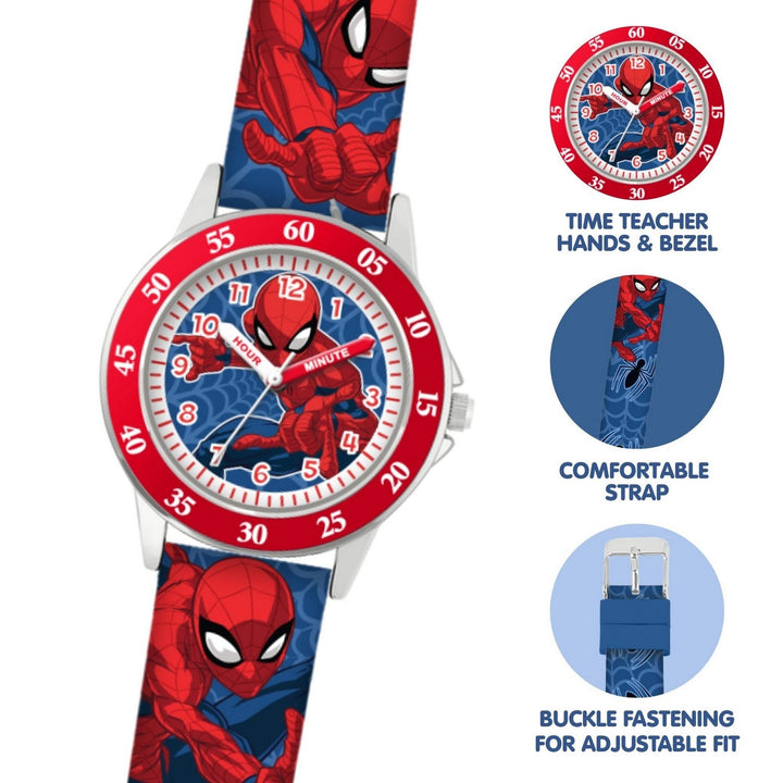 Marvel Spiderman Time Teacher Red Watch SPD9095
