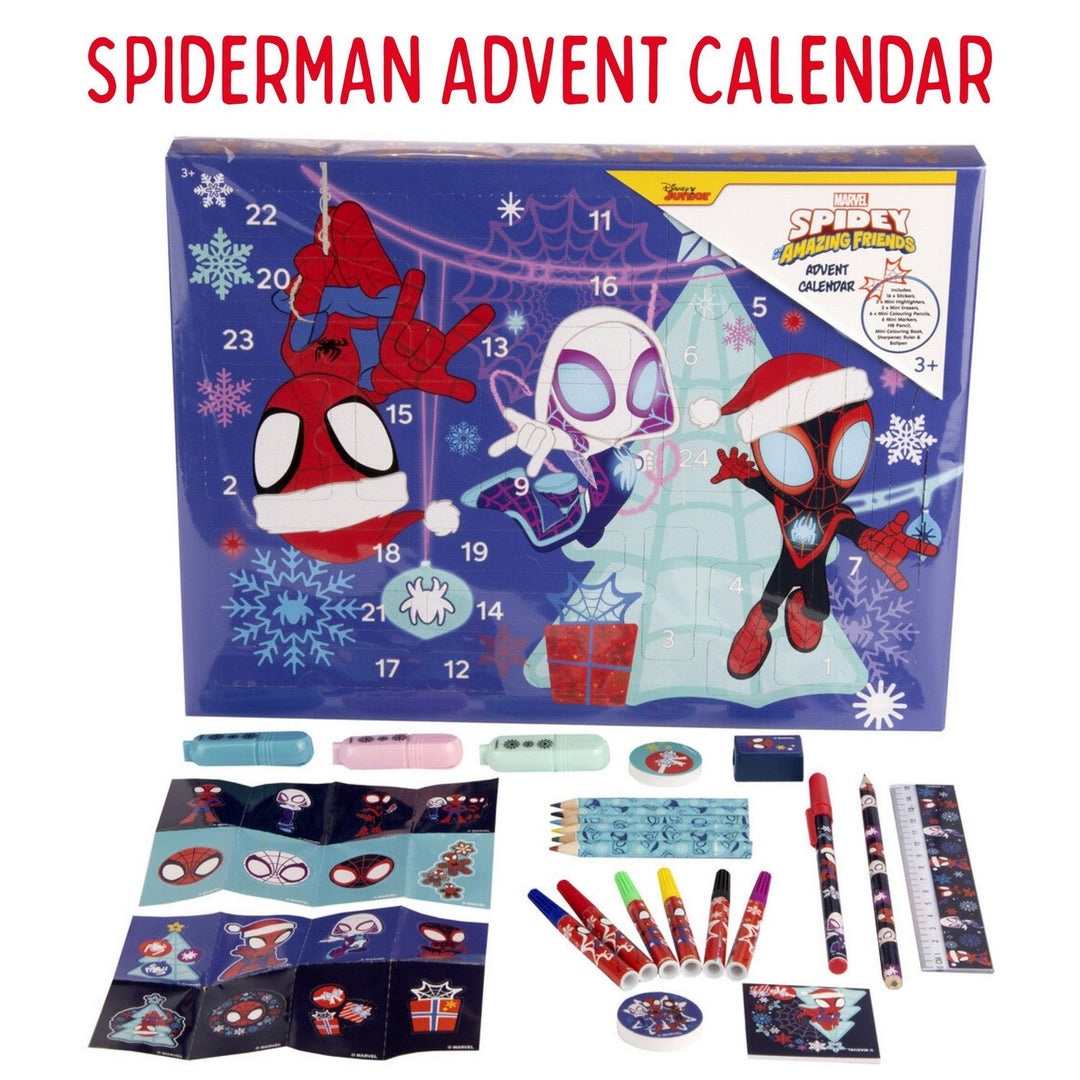 Marvel 24 Door, 38 Pcs Stationary Advent Calendar Spidey And Friends SPF24-6807