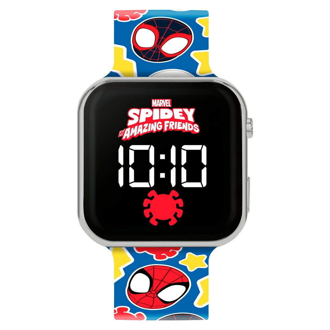 Marvel Spidey Amazing Friends Printed Strap Led Watch SPF4018