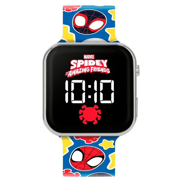 Marvel Spidey Amazing Friends Printed Strap Led Watch SPF4018