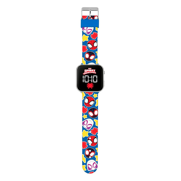 Marvel Spidey Amazing Friends Printed Strap Led Watch SPF4018