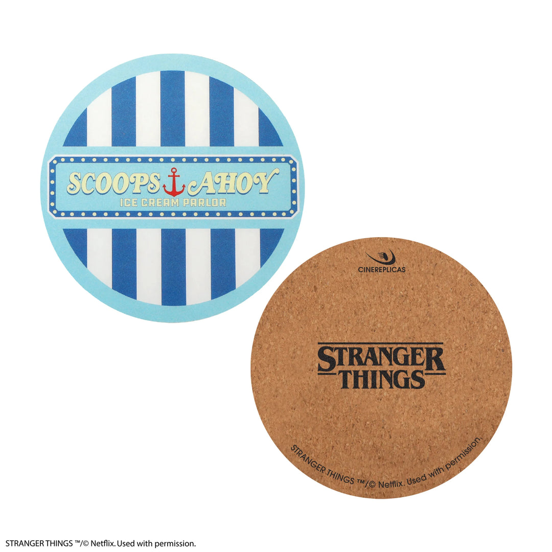 Stranger Things Set of 4 Coasters Scoops Ahoy CR4180
